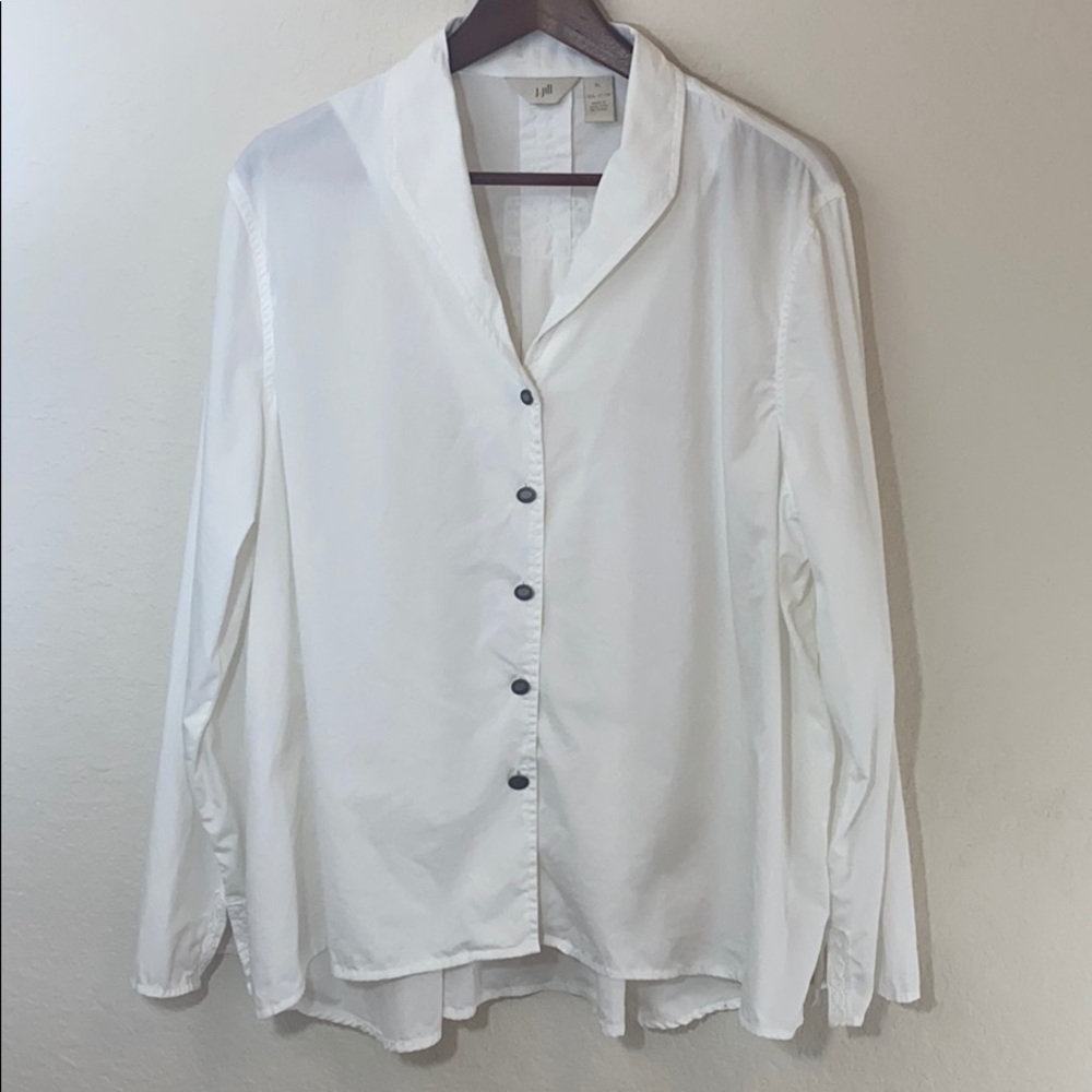 J. Jill | White Button Down Blouse